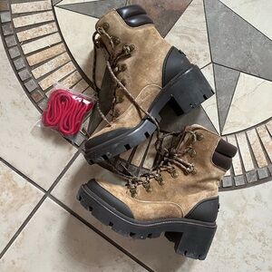 Tory Burch Lug Sole Hiker Boots